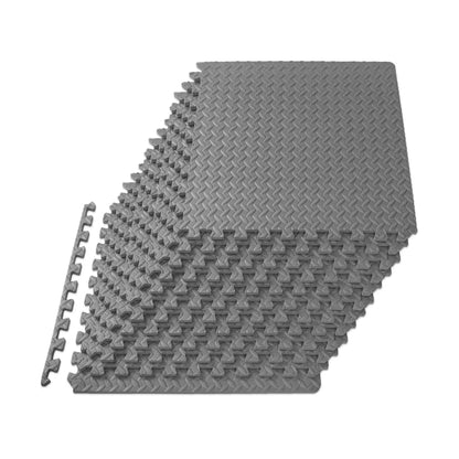 Prosourcefit Exercise Puzzle Mat, 24” X 24” X ½” Tiles