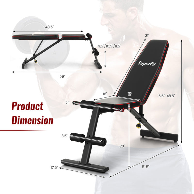 Adjustable Weight Bench Strength Training for Full Body Workout