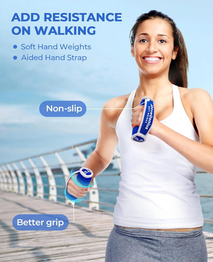 Soft Hand Weights Set (1 lb, 2 lb, 3 lb Pairs) for Kids, Teens, Adults