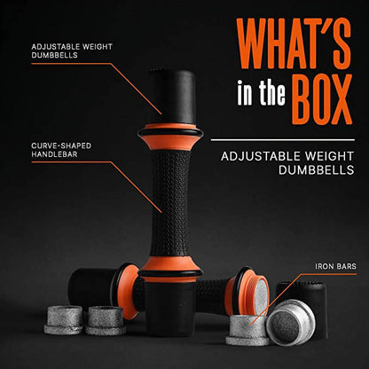 7 Lbs. Dumbbell Weight Set - Adjustable Weight All-In-One Versatile Dumbbells for Women, Non-Slip Neoprene Ideal for Common Movement and Multi Functional Exercise, Home Gym Training