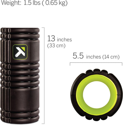 GRID 1.0 Foam Roller – 13" Multi-Density Deep Tissue Massage Roller | Improves Mobility, Circulation & Muscle Recovery