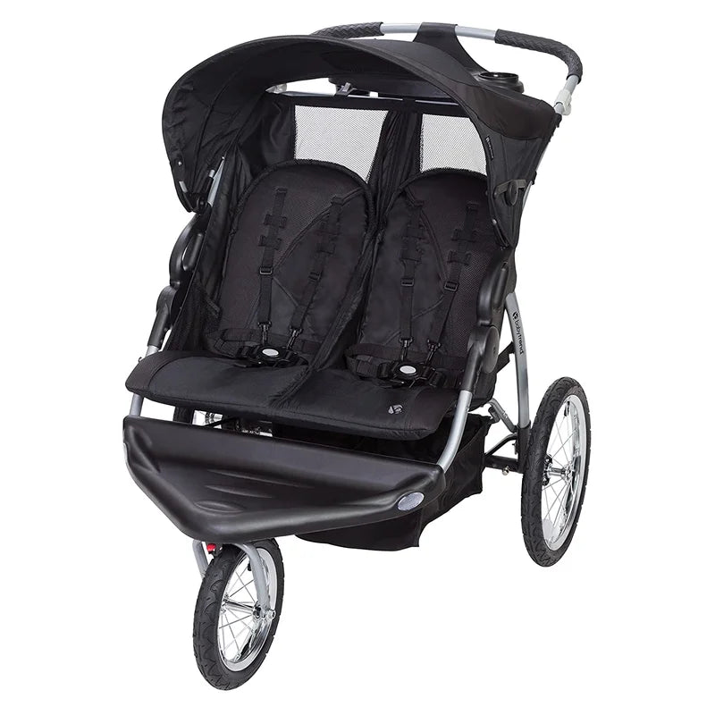Foldable 3 Wheel Multi-Child Stroller with Storage