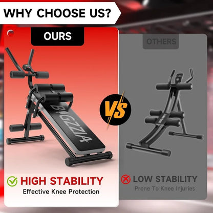 Bigzzia Ab Machine, Ab Workout Equipment Machine for Stomach Workout Foldable Abdominal Trainer