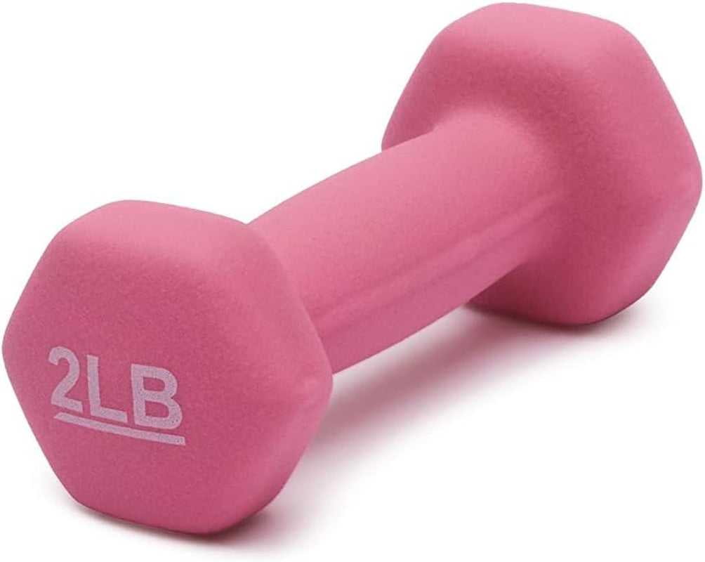 2lb Neoprene Dumbbell Set for Beginners & Kids Ready to Lift | Safe, Non-Slip Hand Weights for Light Exercise & Family Workouts