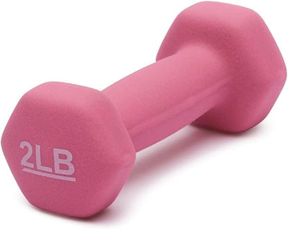 2lb Neoprene Dumbbell Set for Beginners & Kids Ready to Lift | Safe, Non-Slip Hand Weights for Light Exercise & Family Workouts