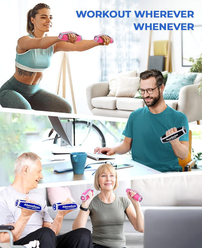 Soft Hand Weights Set (1 lb, 2 lb, 3 lb Pairs) for Kids, Teens, Adults