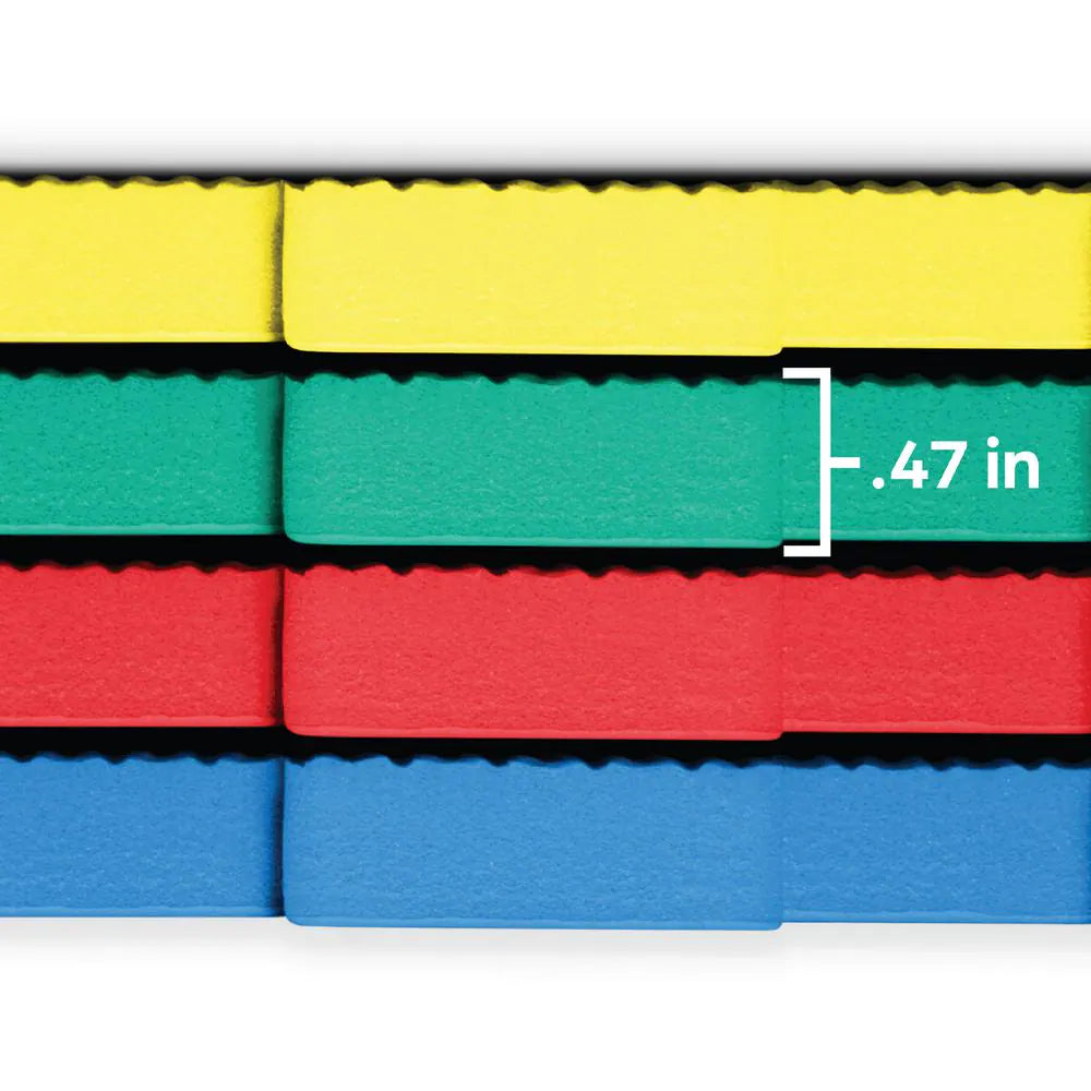 Multi-Purpose 24 In. X 24 In. Interlocking Multi-Color Foam Flooring Recyclamat (4-Pieces)