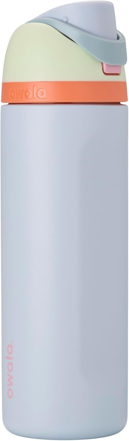 Owala FreeSip 24 oz Insulated Stainless Steel Water Bottle | Two-Way Spout with Built-In Straw & Carry Handle | Leak-Proof, BPA-Free, Triple-Layer Insulation