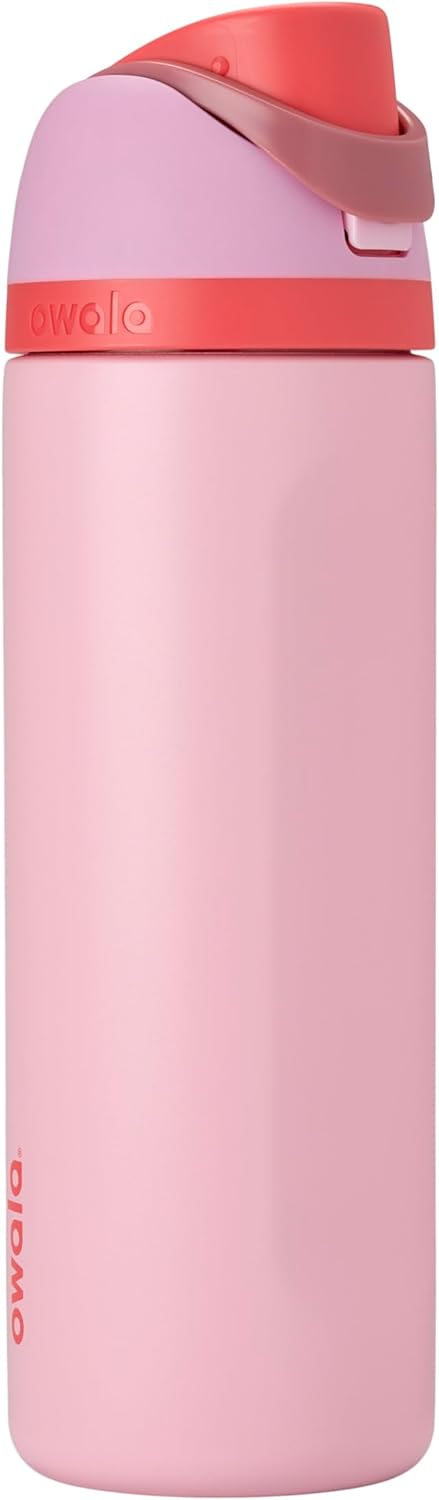 Owala FreeSip 24 oz Insulated Stainless Steel Water Bottle | Two-Way Spout with Built-In Straw & Carry Handle | Leak-Proof, BPA-Free, Triple-Layer Insulation