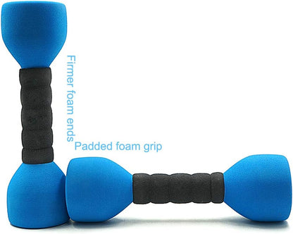 Foam-Covered Kids Dumbbells – Safe Pretend Weights for Ages 3–6 | 2lb Foam Toy Dumbbells for Toddlers