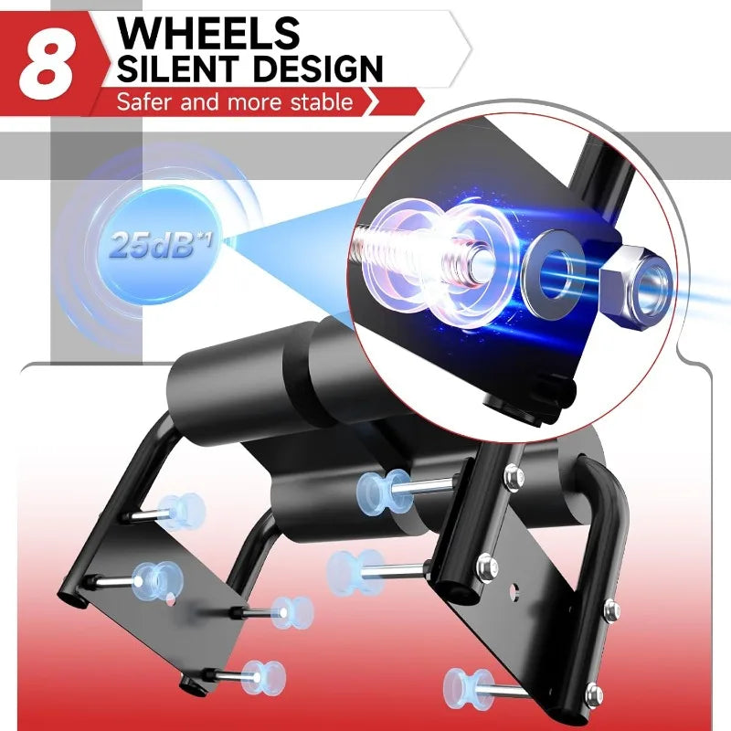 Bigzzia Ab Machine, Ab Workout Equipment Machine for Stomach Workout Foldable Abdominal Trainer