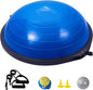 Half Exercise Ball Trainer | 23” or 26” Balance Trainer with Resistance Bands & Foot Pump | Stability Ball for Full-Body Home Workouts