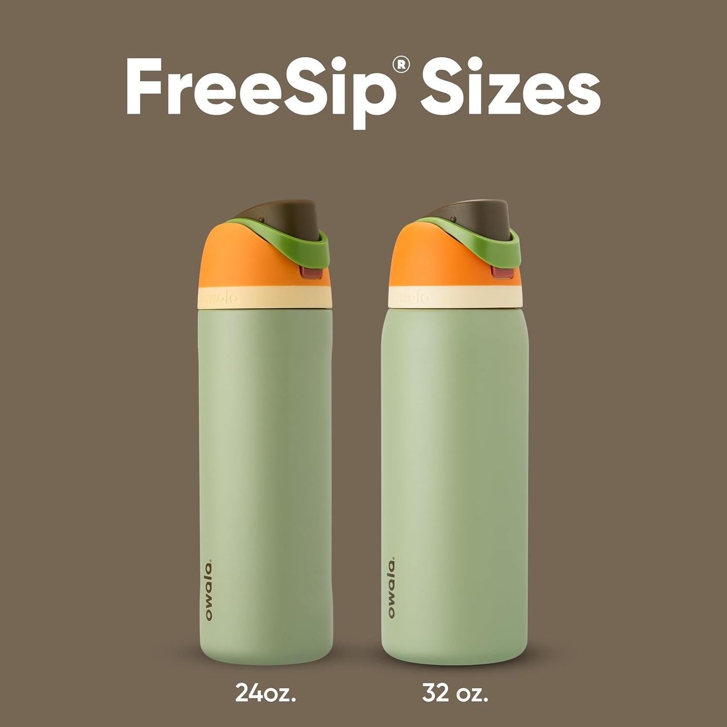 Owala FreeSip 24 oz Insulated Stainless Steel Water Bottle | Two-Way Spout with Built-In Straw & Carry Handle | Leak-Proof, BPA-Free, Triple-Layer Insulation