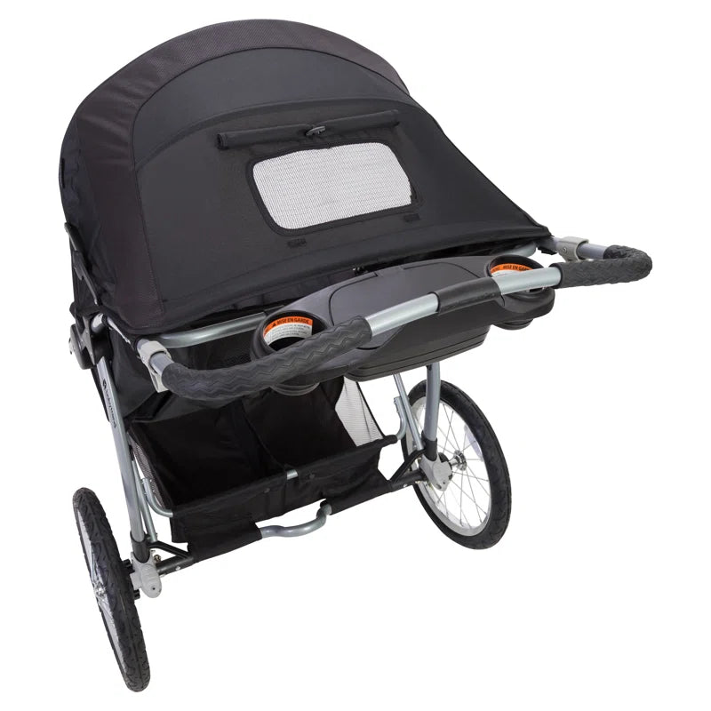 Foldable 3 Wheel Multi-Child Stroller with Storage