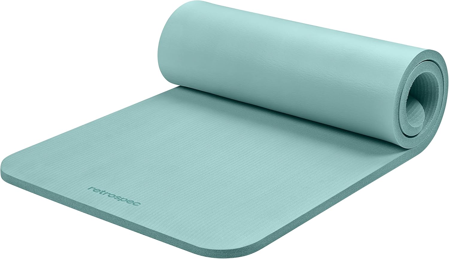 Extra-Thick Comfort Mat (1” Non-Slip, with Carry Strap) for Home Gym, Yoga, Pilates, Stretching, Floor & Fitness Workouts
