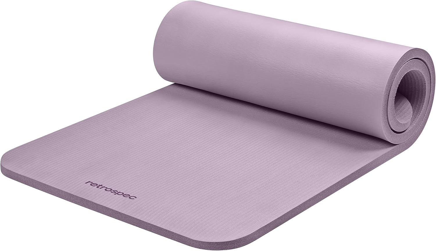 Extra-Thick Comfort Mat (1” Non-Slip, with Carry Strap) for Home Gym, Yoga, Pilates, Stretching, Floor & Fitness Workouts