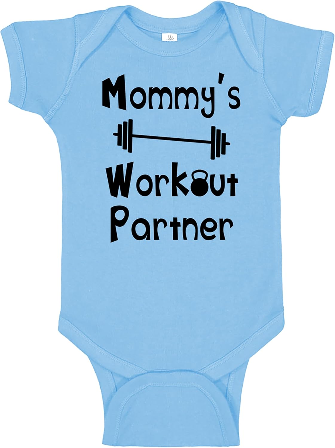 “Mommy’s or Daddys Workout Partner” Funny Baby Bodysuit | Family Fitness Outfit for Boys & Girls | Cute Active Baby Onesie