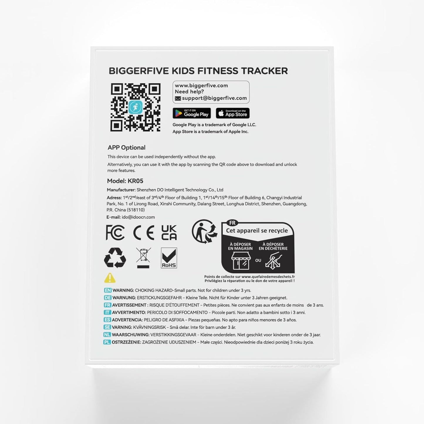 Kid's Fitness Tracker, Vigor Fit Smart Fitness Tracker | 1.1" AMOLED Screen, 25 Sport Modes, Heart Rate & Sleep Monitor, Blood Oxygen Sensor, Smart Notifications, IP68 Waterproof