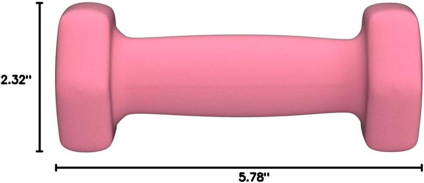 2lb Neoprene Dumbbell Set for Beginners & Kids Ready to Lift | Safe, Non-Slip Hand Weights for Light Exercise & Family Workouts