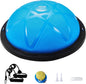 Half Exercise Ball Trainer | 23” or 26” Balance Trainer with Resistance Bands & Foot Pump | Stability Ball for Full-Body Home Workouts