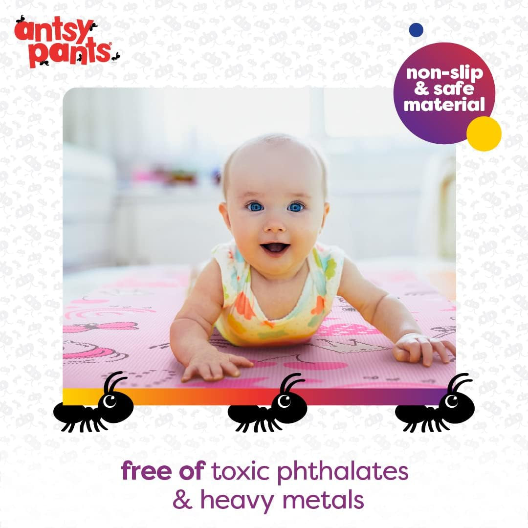 Kids Play & Stretch Gym Mat (60” x 24”, Non-Slip, 3mm Thick)