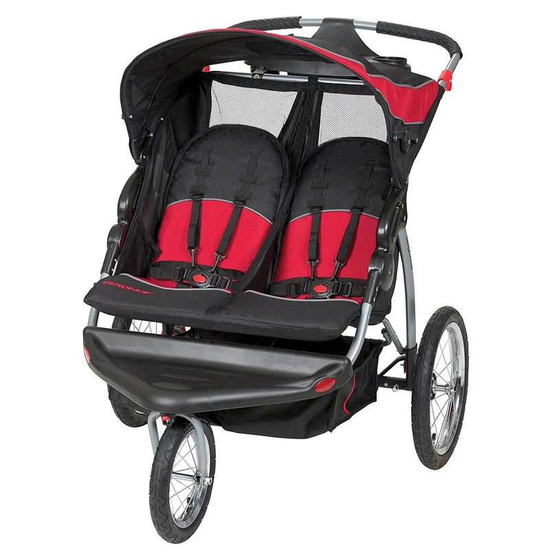 Foldable 3 Wheel Multi-Child Stroller with Storage