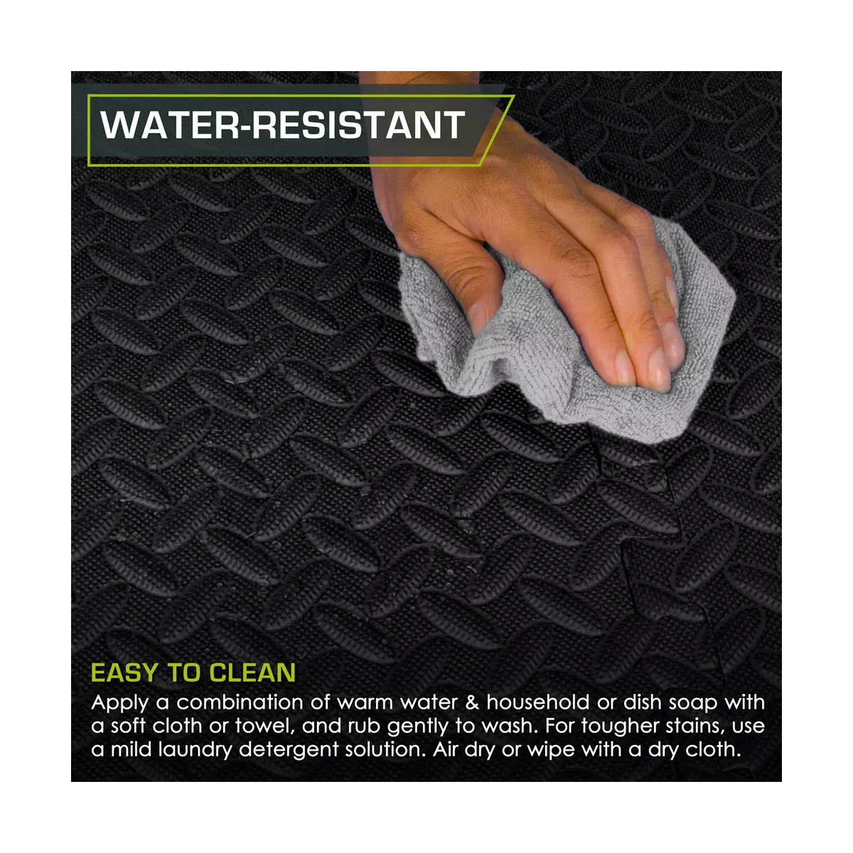 Prosourcefit Exercise Puzzle Mat, 24” X 24” X ½” Tiles