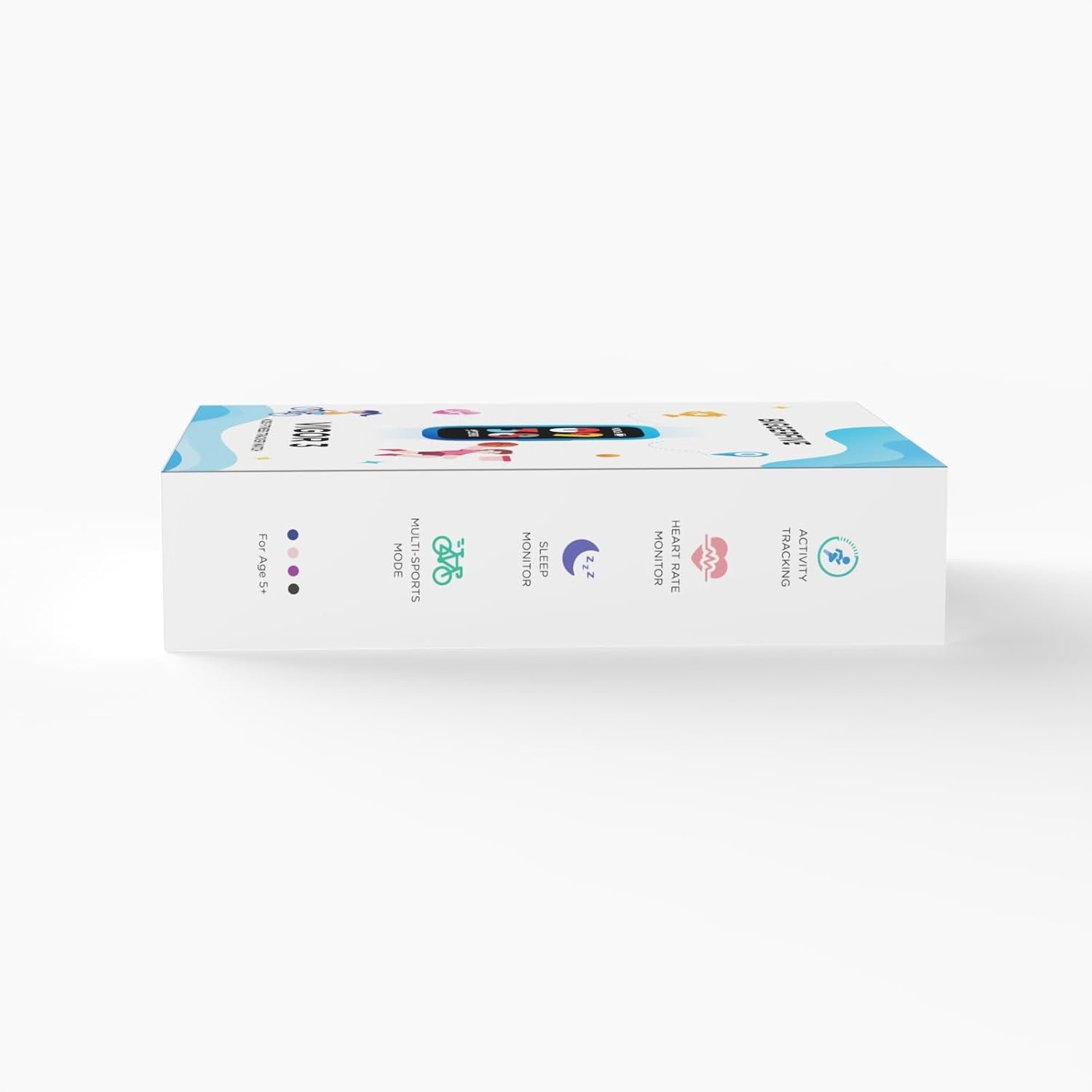 Kid's Fitness Tracker, Vigor Fit Smart Fitness Tracker | 1.1" AMOLED Screen, 25 Sport Modes, Heart Rate & Sleep Monitor, Blood Oxygen Sensor, Smart Notifications, IP68 Waterproof