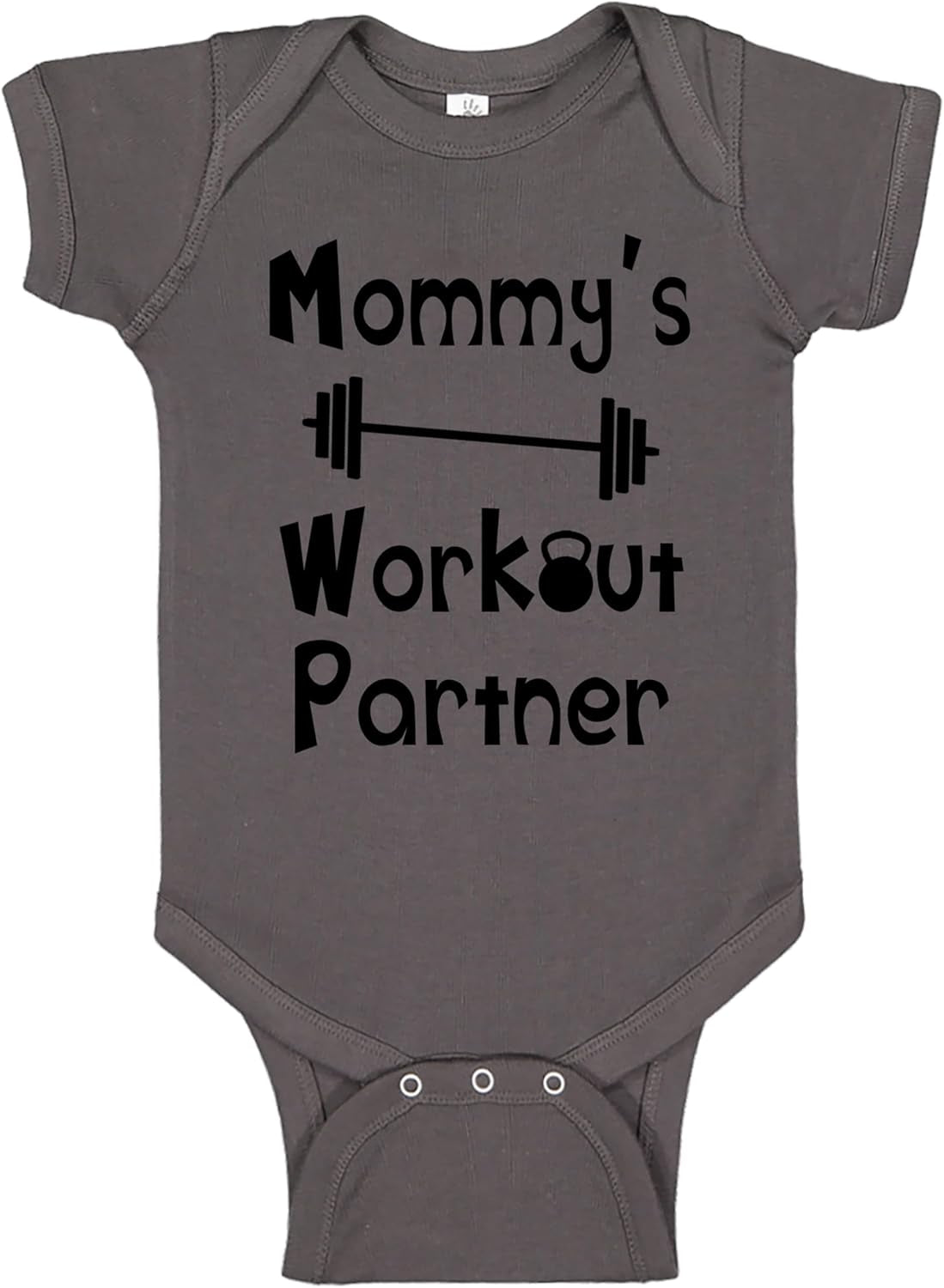 “Mommy’s or Daddys Workout Partner” Funny Baby Bodysuit | Family Fitness Outfit for Boys & Girls | Cute Active Baby Onesie
