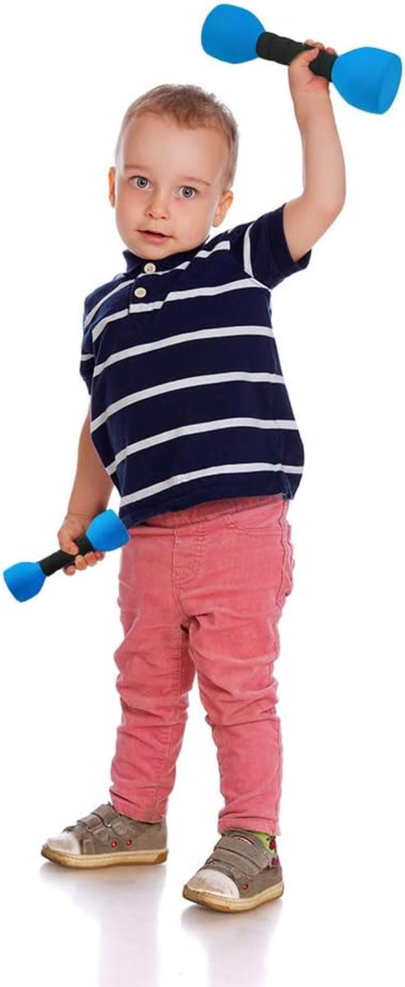 Foam-Covered Kids Dumbbells – Safe Pretend Weights for Ages 3–6 | 2lb Foam Toy Dumbbells for Toddlers