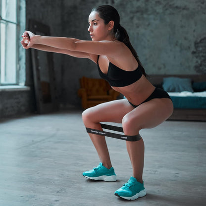 Kids + Family Resistance Band Set (5-Pack, 12” x 2”)