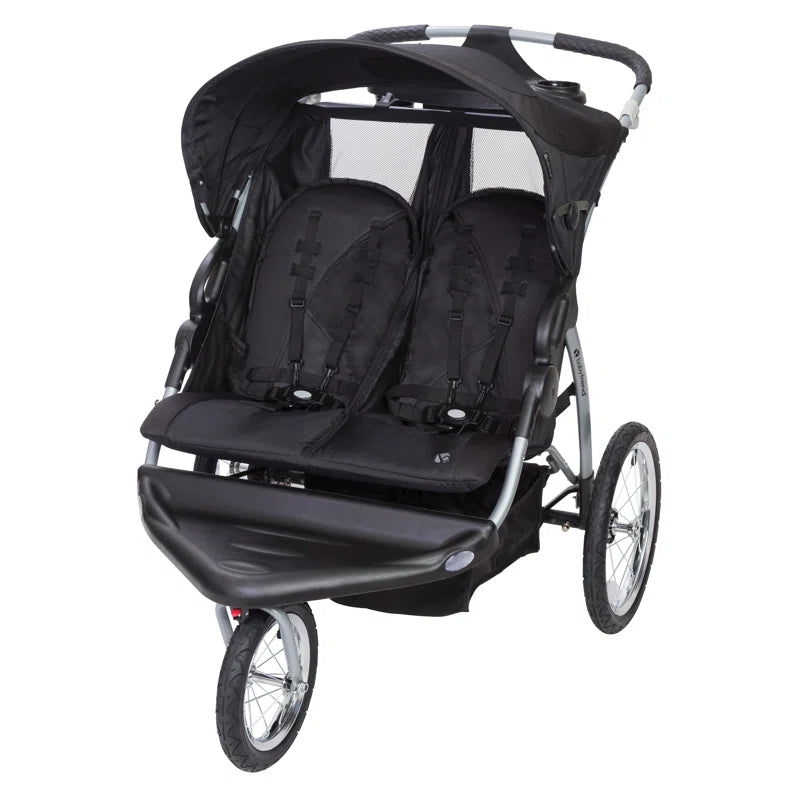 Foldable 3 Wheel Multi-Child Stroller with Storage