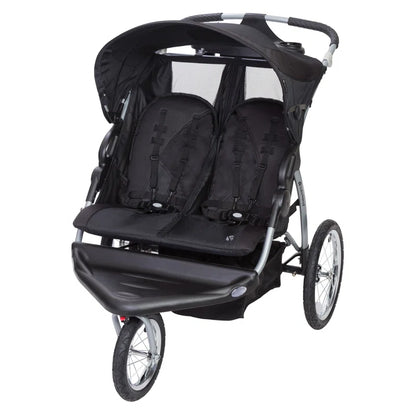 Foldable 3 Wheel Multi-Child Stroller with Storage